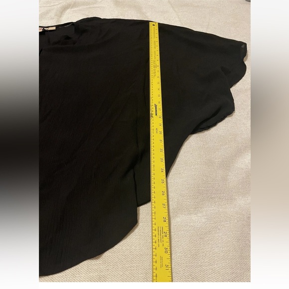 Original Anthony Large Black Poncho Shirt Nwot Sleeves Boho - Picture 10 of 11